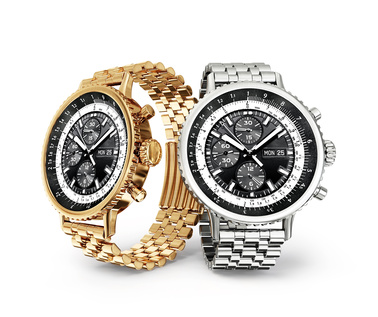Luxusuhren: Gold und Silber